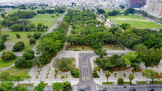 平實重劃區樹海景觀。圖/台南市政府